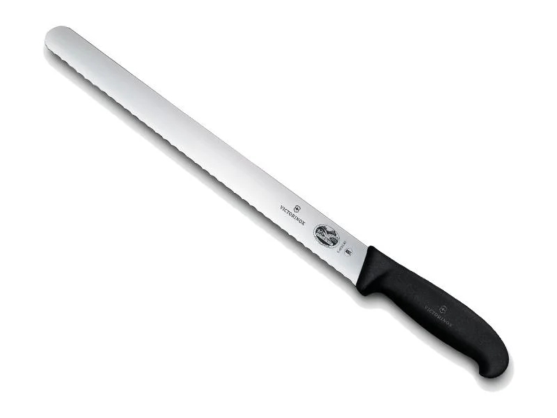 5_4233_36 Couteau Victorinox Jambon - couteau victorinox jambon, fibrox, Noir, inox dentée 36 cm