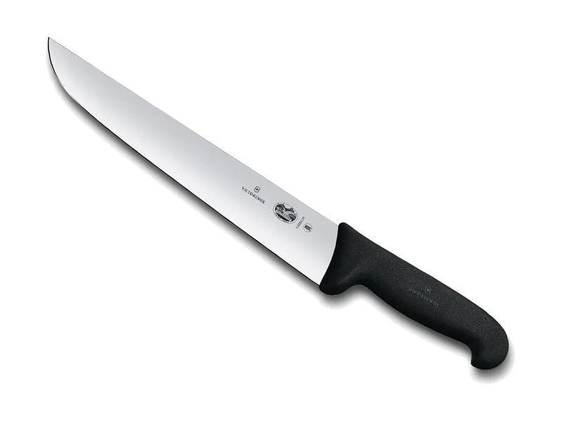 Couteau Victorinox Boucher Trancher - couteau victorinox boucher, fibrox, Noir, inox 16 cm
