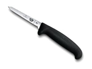 Couteau à volaille Victorinox noir avec lame inox lancette