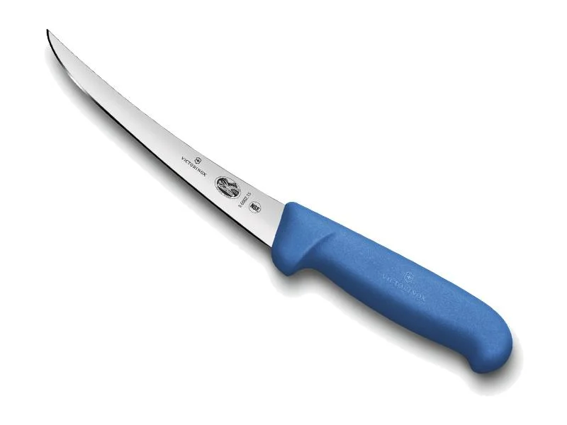 5_6602_15 couteau victorinox désosse, manche fibrox, couleur bleu, lame inox