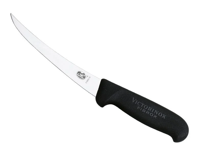 5_6603_12 couteau victorinox désosse, manche fibrox, couleur noir, lame inox