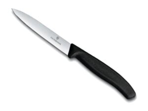 couteau victorinox office, manche polypropylène noir, lame inox 10 cm