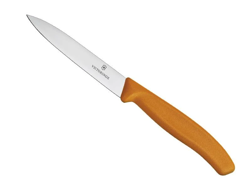 couteau victorinox office, manche polypropylène orange, lame inox 10 cm