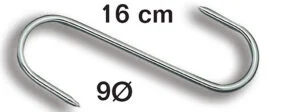 crochet inox pour boucher