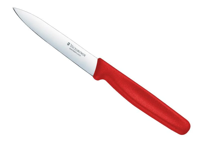couteau d'office manche rouge